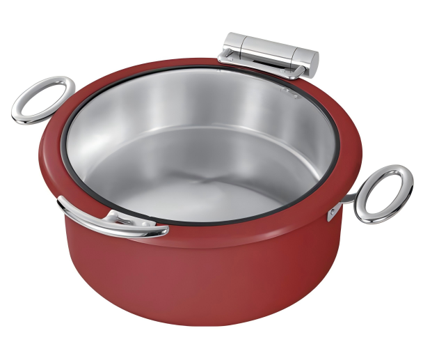 Colorful round chafing dish