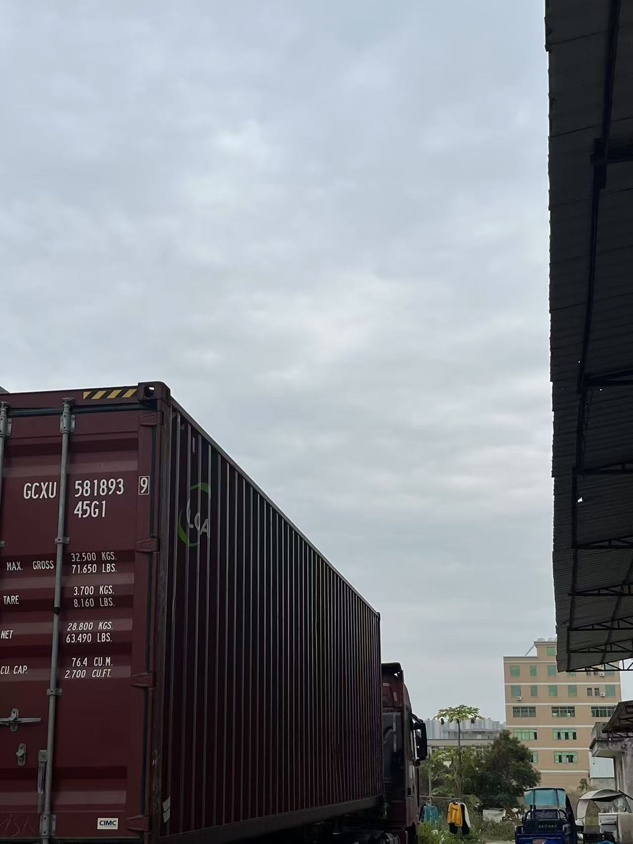 Container loading for export order
